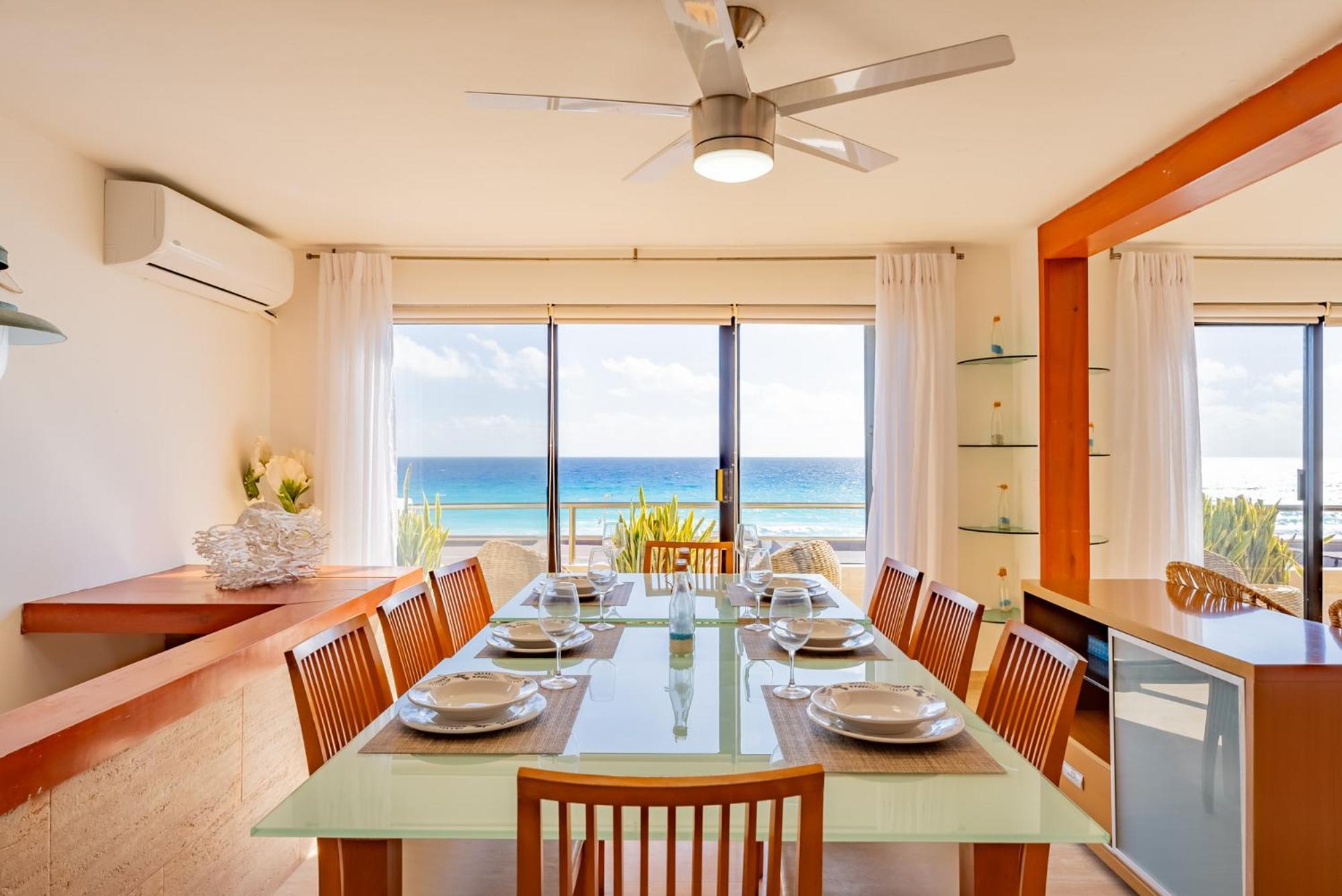 Amazing Caribbean Ocean View At Villas Marlin In Канкун Экстерьер фото